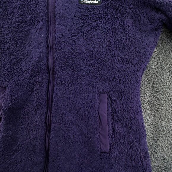 Patagonia Women Jacket Sherpa Fleece Purple Small Full Zip Soft W/ Pockets Lined - Picture 11 of 16